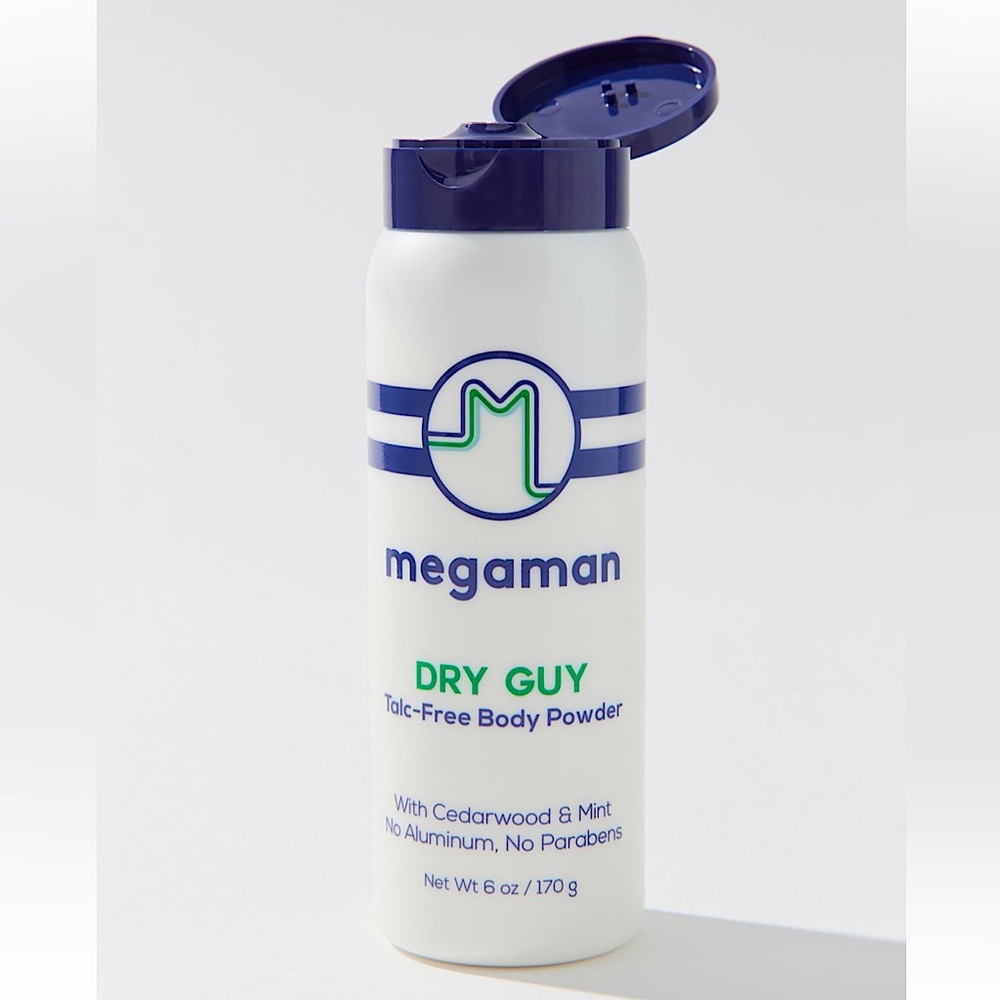 NWT Megaman Dry Guy Talc-Free Body Powder for Men